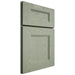 Shiloh Cabinetry Full Overlay Tahoe Red Oak Plain Cut Moss Door