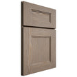 Shiloh Cabinetry Full Overlay Tahoe White Oak Plain Cut Almond Door