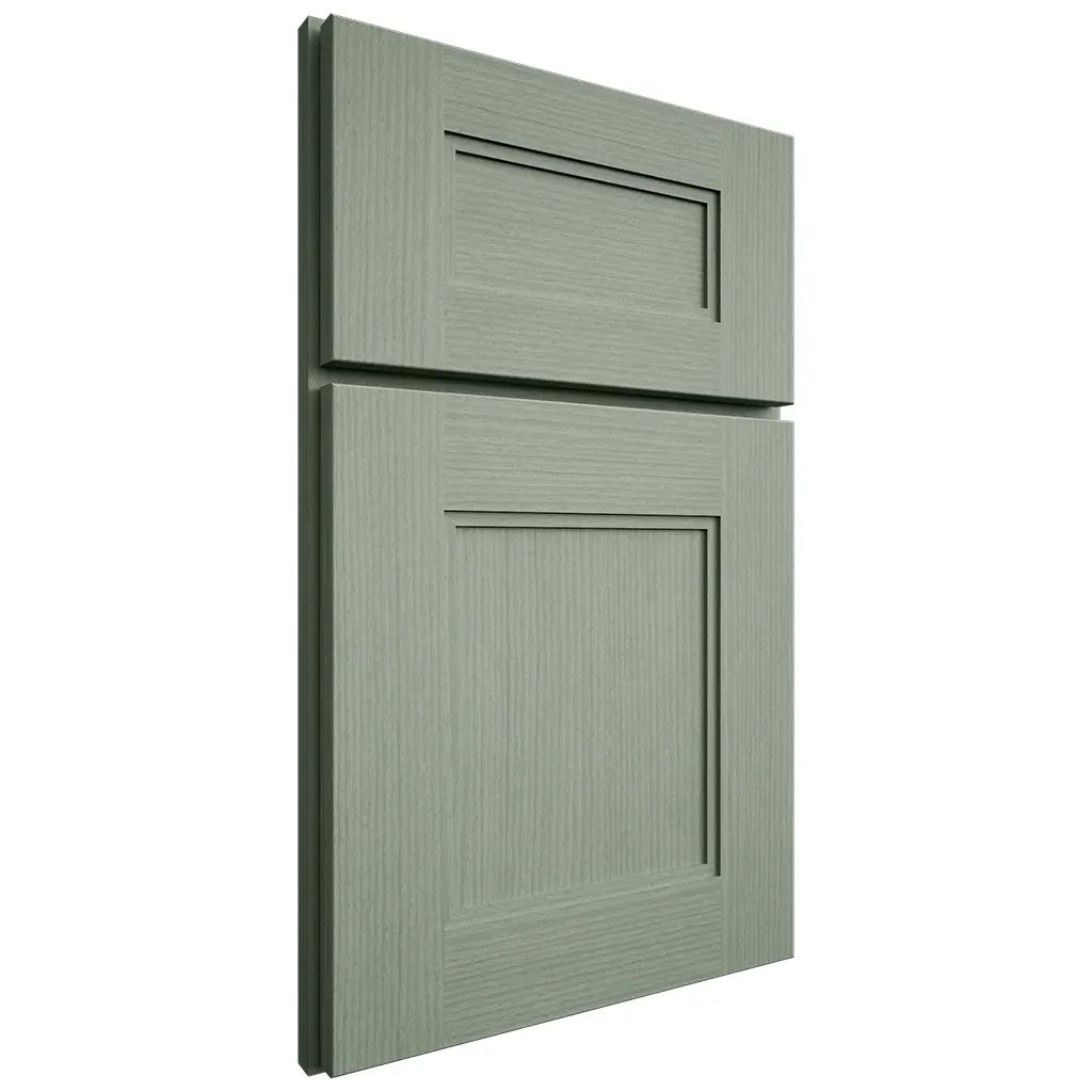 Shiloh Cabinetry Full Overlay Tahoe White Oak Rift Cut Moss Door