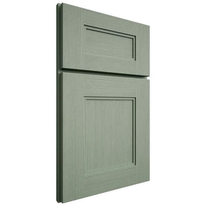 Shiloh Cabinetry Full Overlay Tahoe White Oak Rift Cut Moss Door