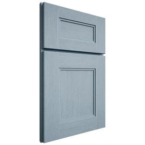Shiloh Cabinetry Full Overlay Tahoe White Oak Rift Cut Sky Door