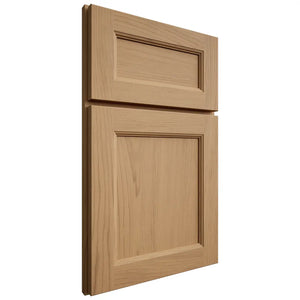 Shiloh Cabinetry Full Overlay Ward Alder Plain Cut Natural Door