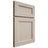 Shiloh Cabinetry Full Overlay Ward Alder Plain Cut White Sands Door