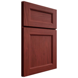 Shiloh Cabinetry Full Overlay Ward Cherry Plain Cut Red Door