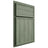 Shiloh Cabinetry Full Overlay Ward Hickory Plain Cut Moss Door