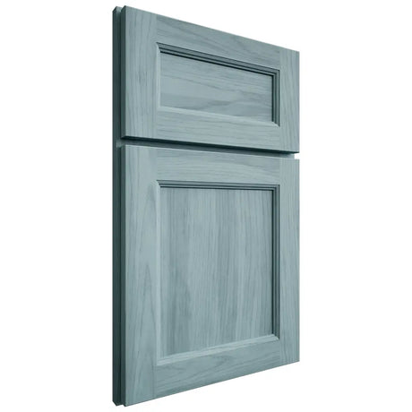 Shiloh Cabinetry Full Overlay Ward Hickory Plain Cut Sky Door