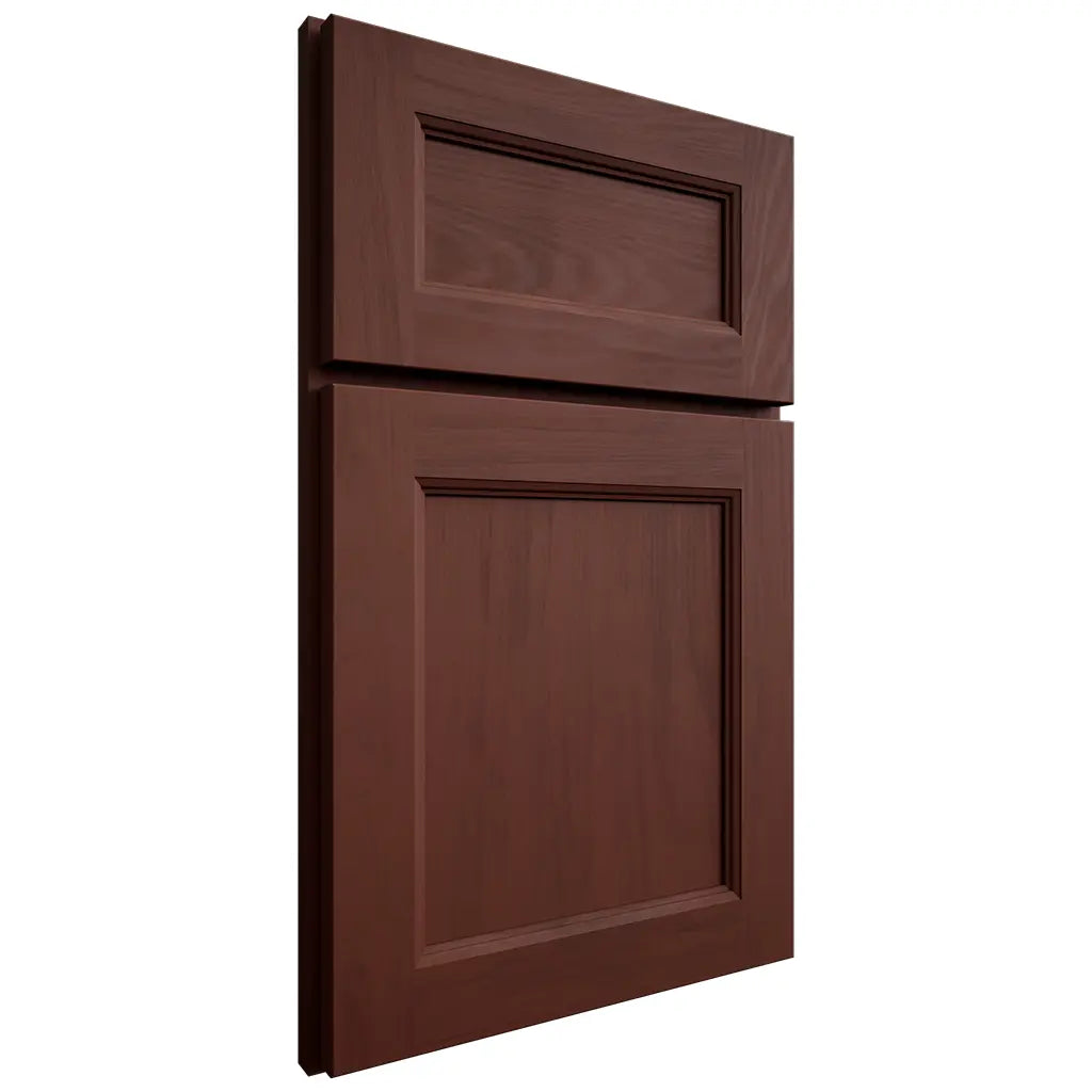 Shiloh Cabinetry Full Overlay Ward Maple Plain Cut Sable Door