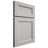 Shiloh Cabinetry Full Overlay Ward Paintable Unusual Gray Door