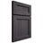 Shiloh Cabinetry Full Overlay Ward Red Oak Plain Cut Harbor Door