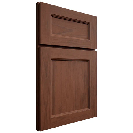 Shiloh Cabinetry Full Overlay Ward Walnut Plain Cut Rye Door