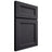 Shiloh Cabinetry Full Overlay Ward White Oak Plain Cut Harbor Door