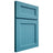 Shiloh Cabinetry Full Overlay Ward White Oak Quarter Sawn Aqua Door