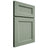 Shiloh Cabinetry Full Overlay Ward White Oak Quarter Sawn Moss Door