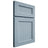 Shiloh Cabinetry Full Overlay Ward White Oak Quarter Sawn Sky Door