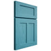 Shiloh Cabinetry Full Overlay Wilmington Alder Plain Cut Aqua Door