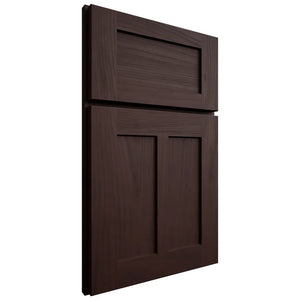 Shiloh Cabinetry Full Overlay Wilmington Alder Plain Cut Bistre Door