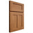 Shiloh Cabinetry Full Overlay Wilmington Alder Plain Cut Caramel Door