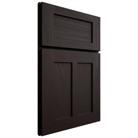 Shiloh Cabinetry Full Overlay Wilmington Alder Plain Cut Espresso Door