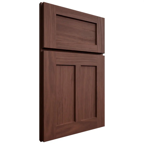 Shiloh Cabinetry Full Overlay Wilmington Cherry Plain Cut Bourbon Door