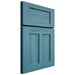 Shiloh Cabinetry Full Overlay Wilmington Hickory Plain Cut Aqua Door