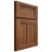 Shiloh Cabinetry Full Overlay Wilmington Hickory Plain Cut Burnt Sugar Door