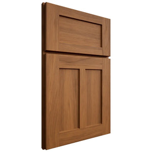 Shiloh Cabinetry Full Overlay Wilmington Hickory Plain Cut Chestnut Door