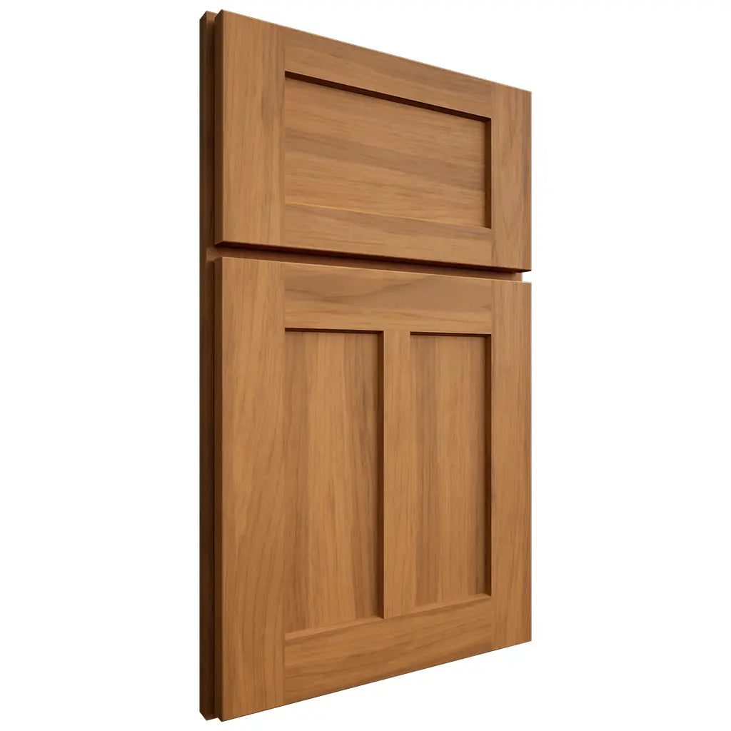 Shiloh Cabinetry Full Overlay Wilmington Hickory Plain Cut Medium Door