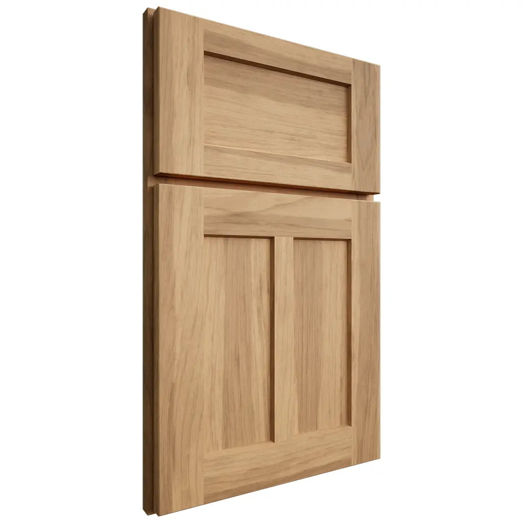 Shiloh Cabinetry Full Overlay Wilmington Hickory Plain Cut Natural Door