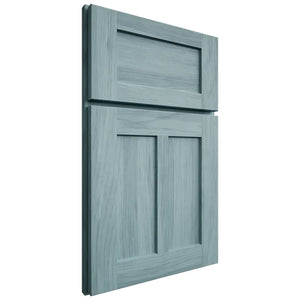 Shiloh Cabinetry Full Overlay Wilmington Hickory Plain Cut Sky Door