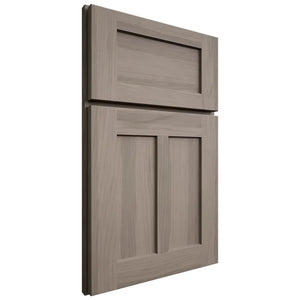 Shiloh Cabinetry Full Overlay Wilmington Hickory Plain Cut Sterling Door