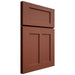 Shiloh Cabinetry Full Overlay Wilmington Maple Plain Cut Cayenne Door