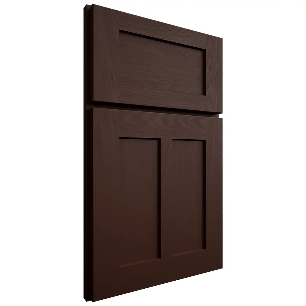 Shiloh Cabinetry Full Overlay Wilmington Maple Plain Cut Cocoa Door