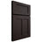 Shiloh Cabinetry Full Overlay Wilmington Maple Plain Cut Espresso Door