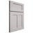 Shiloh Cabinetry Full Overlay Wilmington Paintable Light French Gray Door