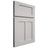 Shiloh Cabinetry Full Overlay Wilmington Paintable Mindful Gray Door