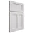 Shiloh Cabinetry Full Overlay Wilmington Paintable Polar Door