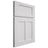 Shiloh Cabinetry Full Overlay Wilmington Paintable Pure White Door
