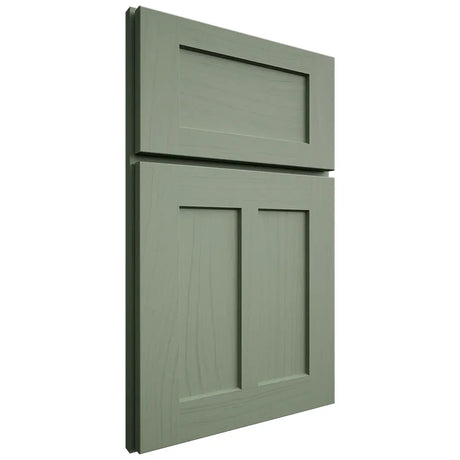 Shiloh Cabinetry Full Overlay Wilmington Poplar Plain Cut Moss Door