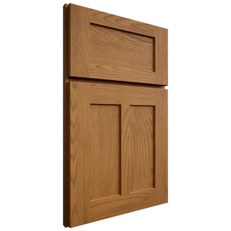 Shiloh Cabinetry Full Overlay Wilmington Red Oak Plain Cut Autumn Door