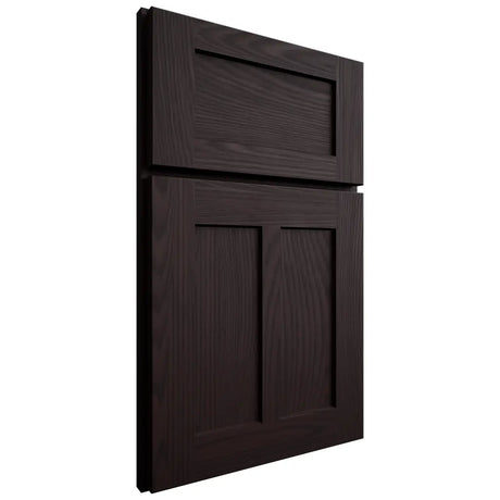 Shiloh Cabinetry Full Overlay Wilmington Red Oak Plain Cut Espresso Door