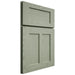 Shiloh Cabinetry Full Overlay Wilmington Red Oak Plain Cut Moss Door