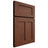 Shiloh Cabinetry Full Overlay Wilmington Walnut Plain Cut Rye Door