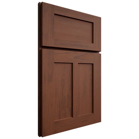 Shiloh Cabinetry Full Overlay Wilmington Walnut Plain Cut Rye Door