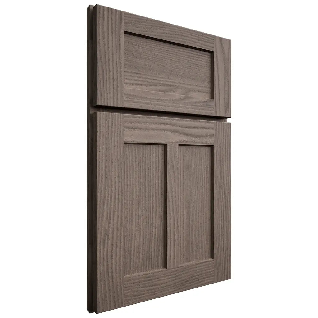 Shiloh Cabinetry Full Overlay Wilmington White Oak Plain Cut Clay Door