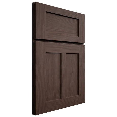 Shiloh Cabinetry Full Overlay Wilmington White Oak Plain Cut Dusk Door