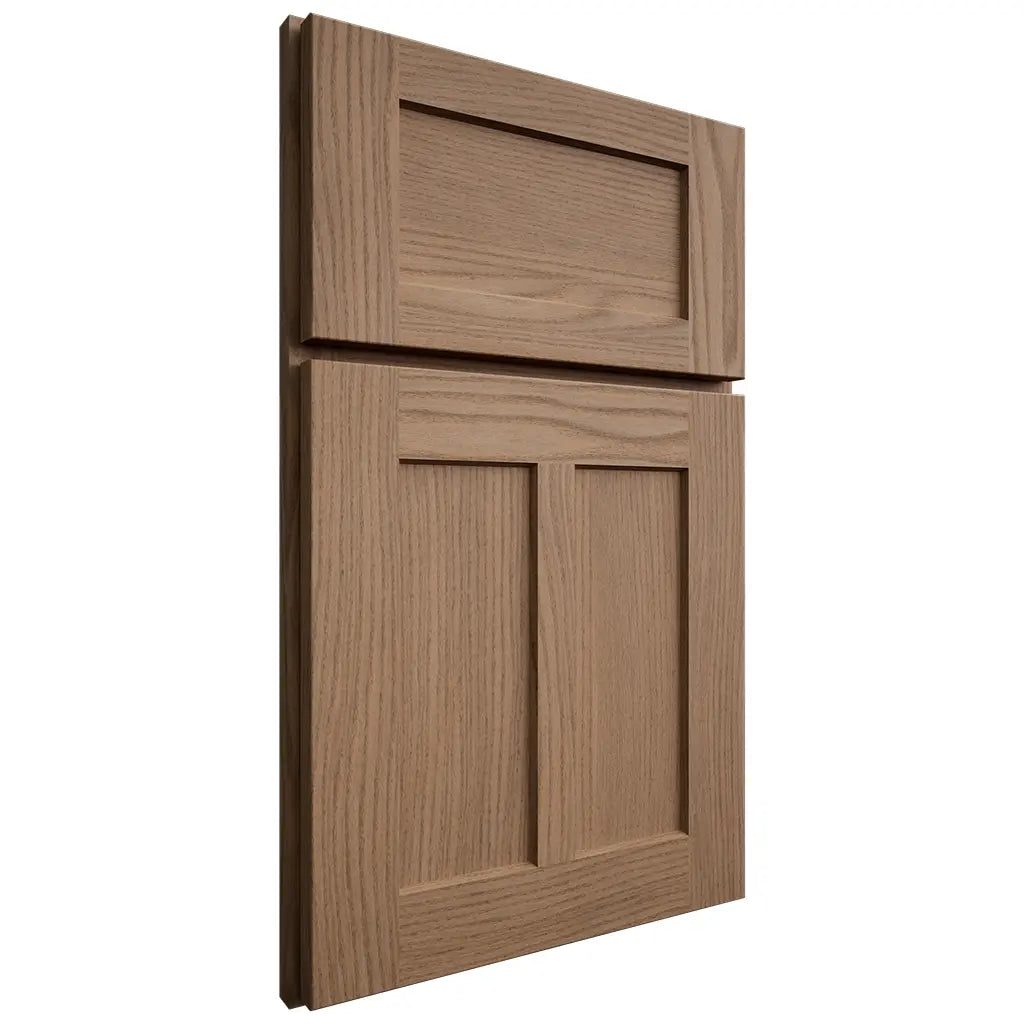 Shiloh Cabinetry Full Overlay Wilmington White Oak Plain Cut Medium Door