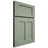 Shiloh Cabinetry Full Overlay Wilmington White Oak Plain Cut Moss Door