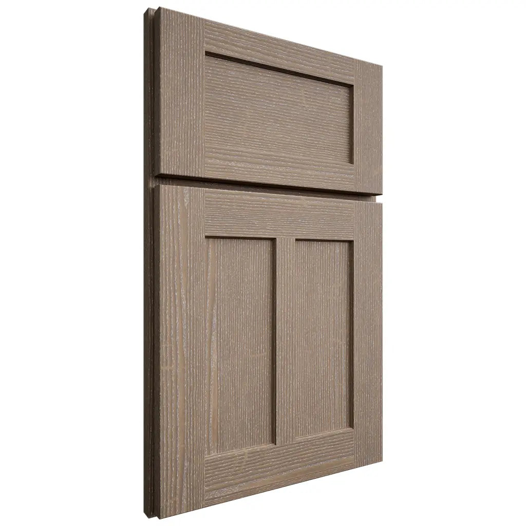 Shiloh Cabinetry Full Overlay Wilmington White Oak Quarter Sawn Almond Door