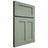 Shiloh Cabinetry Full Overlay Wilmington White Oak Quarter Sawn Moss Door