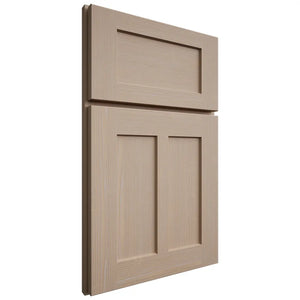 Shiloh Cabinetry Full Overlay Wilmington White Oak Quarter Sawn Straw Door